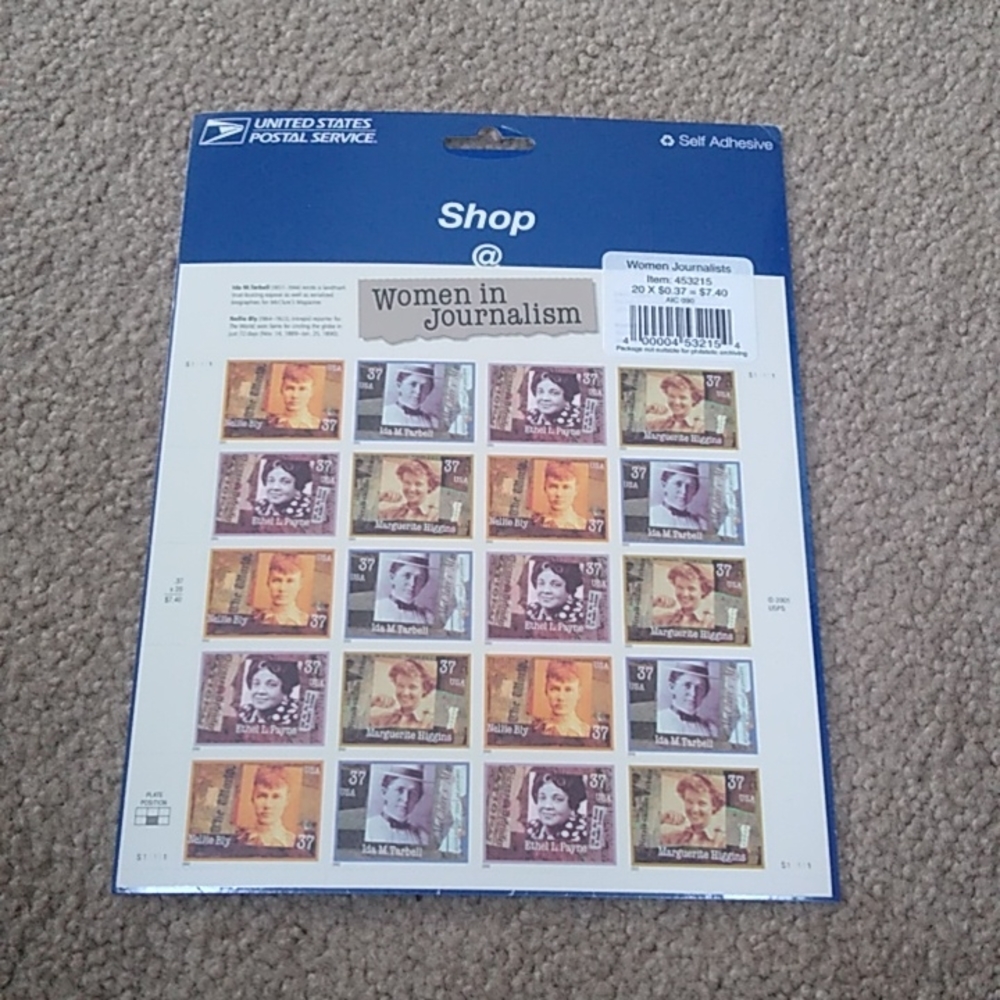 Stamps Women in Journalism 20X $0.37